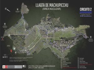 Circuito 2 Machu Picchu tour map
