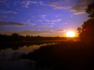 Sunset in Tambopata Amazon Peru