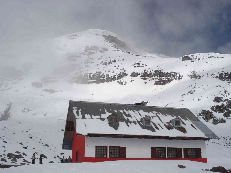 Whymper schuilhut Chimborazo vulkaan