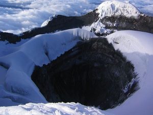 Cotopaxi vulkaankrater Ecuador