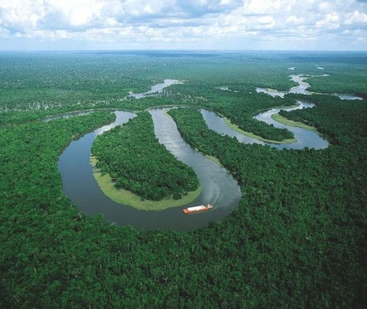 Iquitos, river in the Amazon Peru