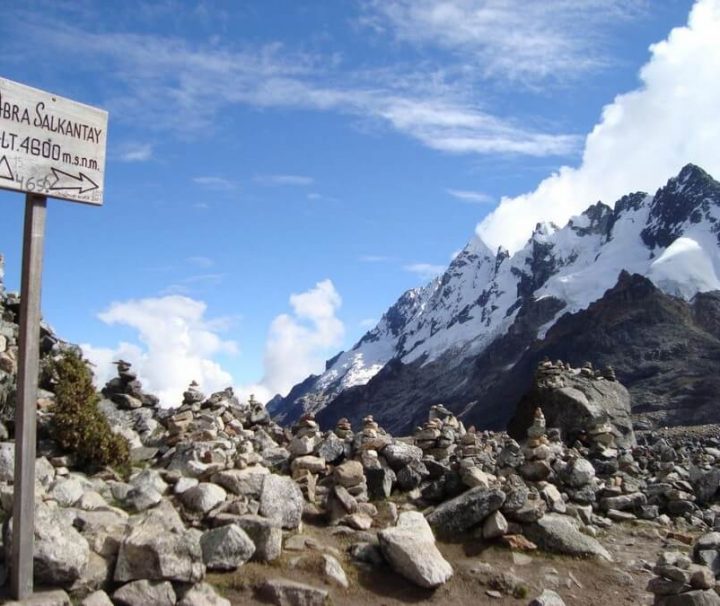 Hoogste punt Salkantay trektocht Peru