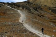 Mountain biking in het Andesgebergte