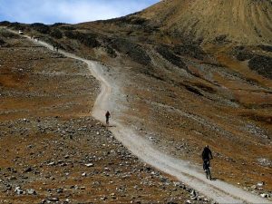 Mountain biking Andesgebergte Bolivia