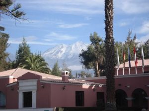 View of Chachani Volcano Arequipa