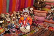 Little boy on tourist market