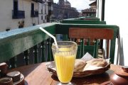 Breakfast from balcony