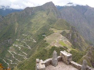 Condor view over Machu Picchu