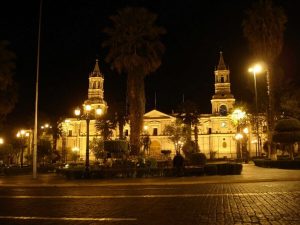 Plaza de Armas Arequipa night tour