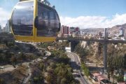 Yellow Teleferico in La Paz