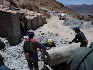 Silver mine tour in Bolivia