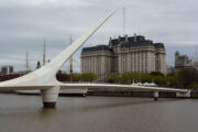 Harp bridge in Buenos Aires