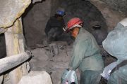 Silver mine workers in Cerro Rico