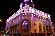 Pink colonial building in Cordoba