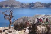 Local women on Isla del Sol
