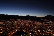 La Paz at night