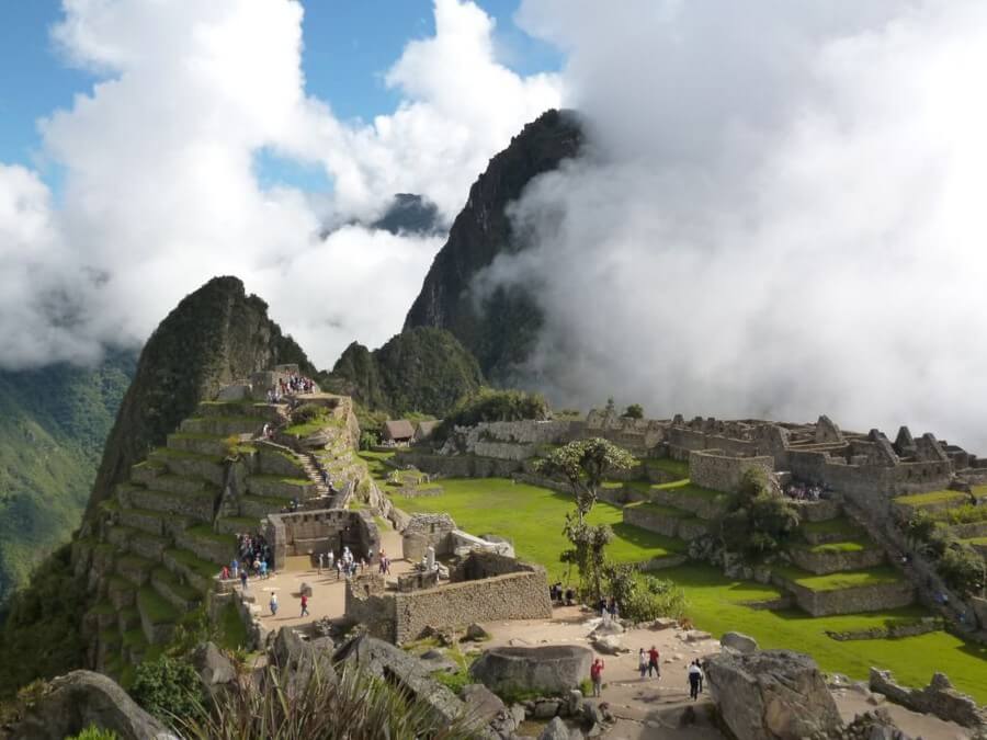 Uitzicht tijdens Machu Picchu tour