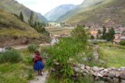 Local woman in valley