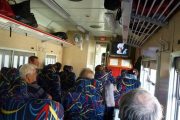 Inside a train to Uyuni, Bolivia