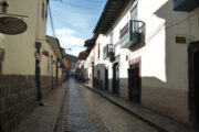 Small colonial streets in Cusco
