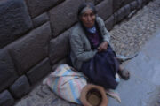 Old woman in the street