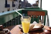 Breakfast with fiew in Cusco