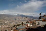 Yellow Teleferico in La Paz