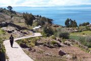 Hiking over Taquile Island