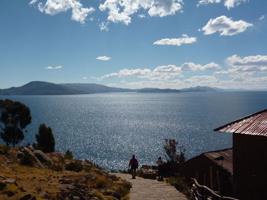 View from Taquila Island in Titicaca
