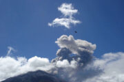 Smoking Tungurahua Volcano