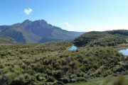 Hiking past volcanos