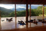 Yoga class at Izhcayluma