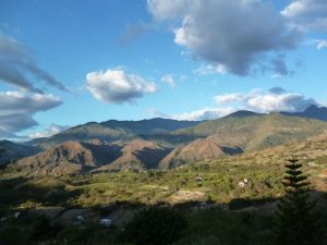 View of Vilcabamba Valley Ecuador