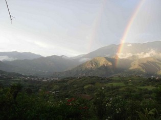 Regenboog in Vilcabamba