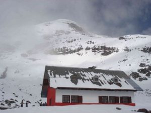Climbing refuge on Chimborazo Volcano