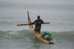 Fisherman in Caballito de Totora