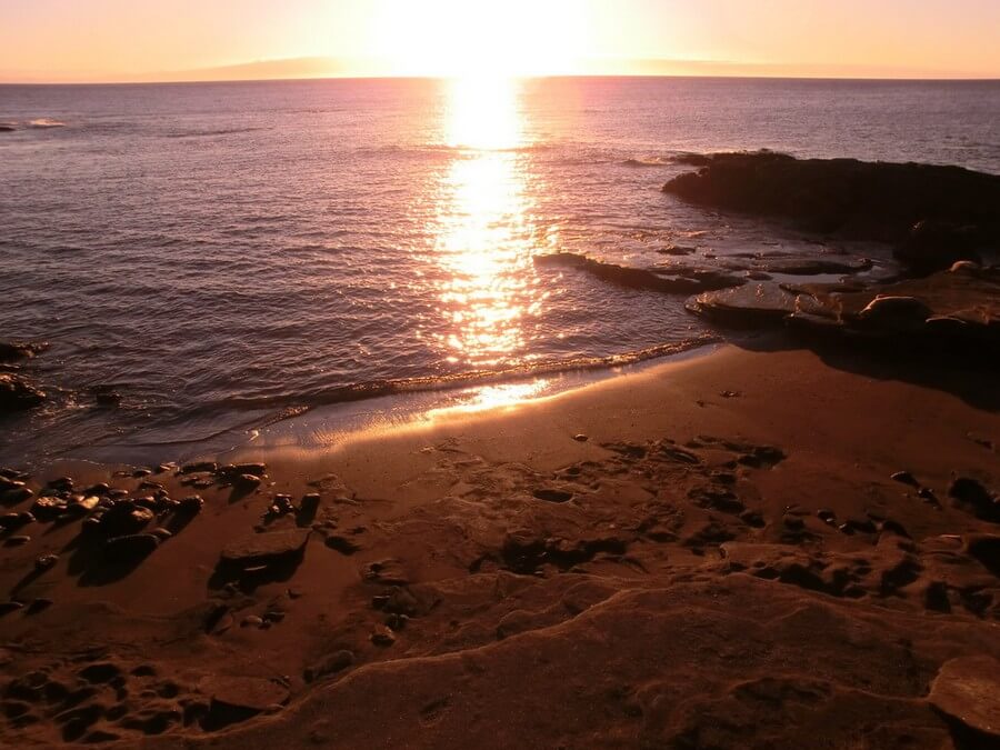Zonsondergang op de Galapagos Eilanden