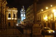 City tour in Quito at night