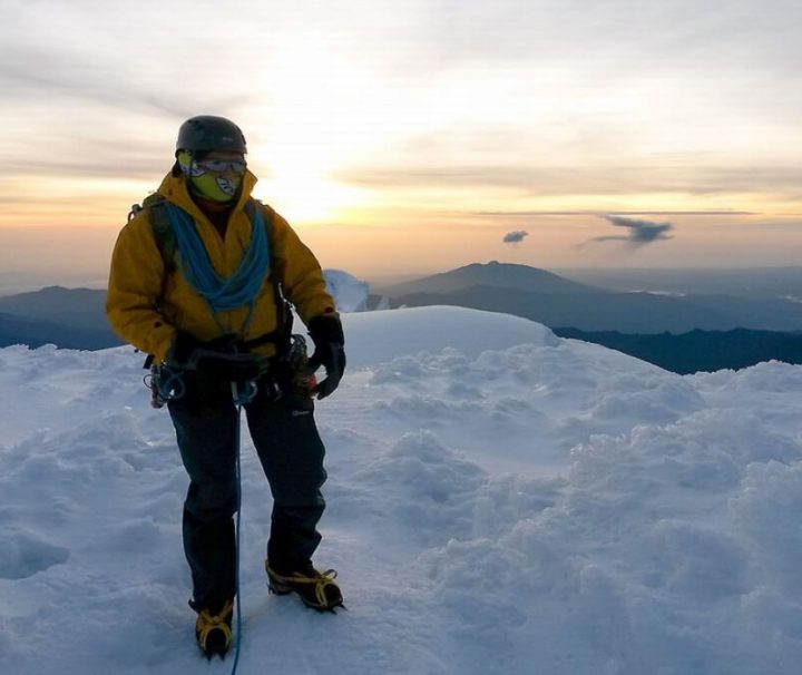 Climbing volcanoes mountains Ecuador