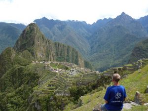 View over Machu Picchu Peru