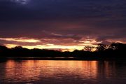 Zonsondergang Laguna Grande Cuyabeno