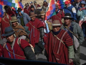 Protest tijdens rondreis Bolivia