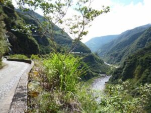 Baños waterfall route rental car tour Ecuador