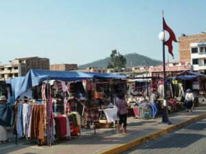 Zaterdag markt Otavalo Ecuador rondreis