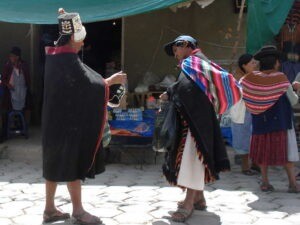 Traditionele kledingdracht in Bolivia