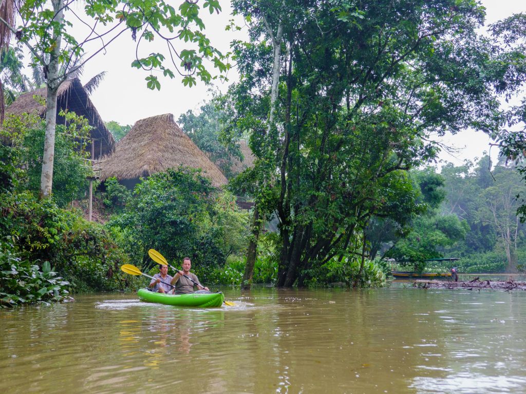 Amazon kayak tour Yasuni Mandari Panga
