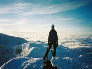 Chimborazo top van de wereld in Ecuador